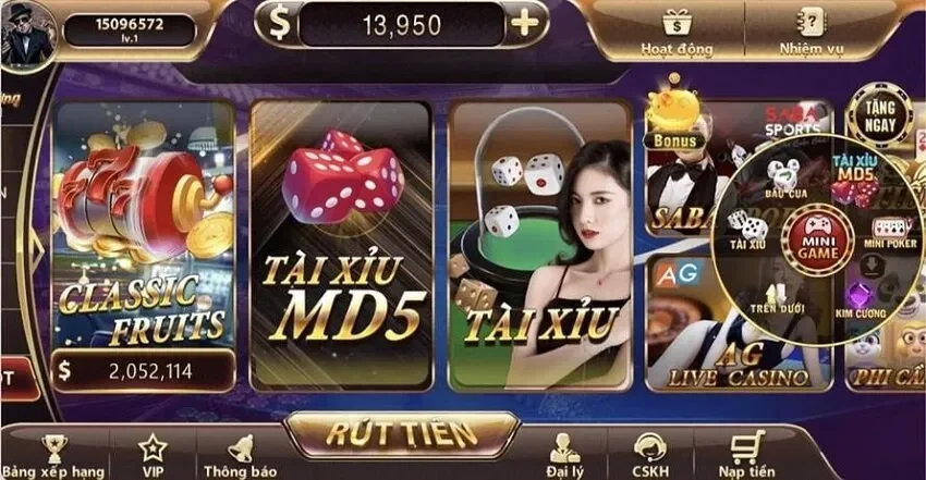 các game tài xỉu uy tín